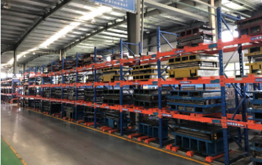 華工汽車(chē)零部件再次向勝通貨架訂購(gòu)三立柱模具貨架一百多組